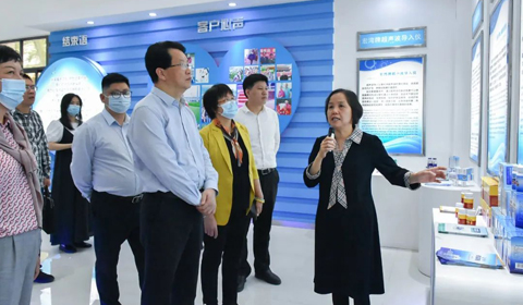 厦门市政协副主席黄奋强一行关注BCK体育氨糖壳寡糖立异生长效果_政府来访_BCK体育
